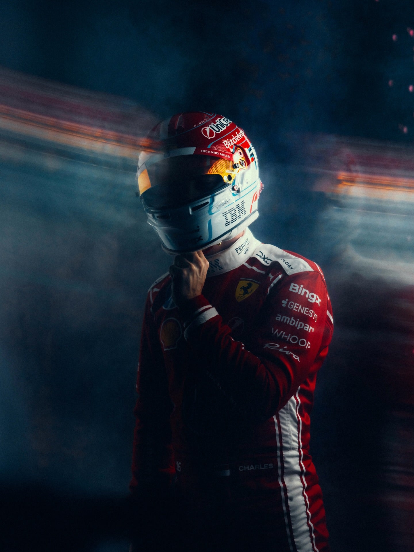 Leclerc F1 2026 replica race suit detailed design