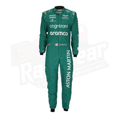 2023 Lance Stroll Aston Martin F1 Race Suit - Sao Paulo GP